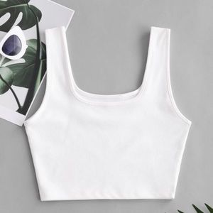 Cute black and white crop top